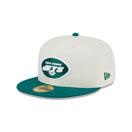 59FIFTY Retro Collection ニューヨーク・ジェッツ クロームホワイト グレーアンダーバイザー - 13497900-700 | NEW ERA ニューエラ公式オンラインストア