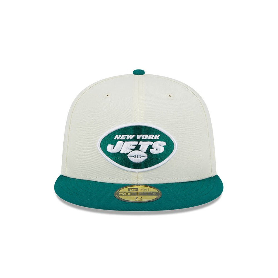 59FIFTY Retro Collection ニューヨーク・ジェッツ クロームホワイト グレーアンダーバイザー - 13497900-700 | NEW ERA ニューエラ公式オンラインストア