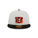 59FIFTY Retro Collection シンシナティ・ベンガルズ クロームホワイト グレーアンダーバイザー - 13497910-700 | NEW ERA ニューエラ公式オンラインストア