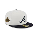 59FIFTY Retro Collection アトランタ・ブレーブス クロームホワイト グレーアンダーバイザー - 13497916-700 | NEW ERA ニューエラ公式オンラインストア