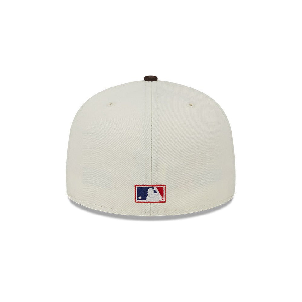 59FIFTY Retro Script サンディエゴ・パドレス クーパーズタウン クロームホワイト ブラウンバイザー - 13743502-700 | NEW ERA ニューエラ公式オンラインストア