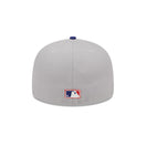 59FIFTY Retro Script ロサンゼルス・ドジャース クーパーズタウン グレー ブルーバイザー - 13743506-700 | NEW ERA ニューエラ公式オンラインストア