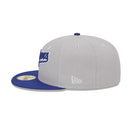 59FIFTY Retro Script ロサンゼルス・ドジャース クーパーズタウン グレー ブルーバイザー - 13743506-700 | NEW ERA ニューエラ公式オンラインストア