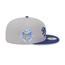 59FIFTY Retro Script ロサンゼルス・ドジャース クーパーズタウン グレー ブルーバイザー - 13743506-700 | NEW ERA ニューエラ公式オンラインストア