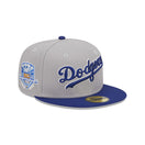 59FIFTY Retro Script ロサンゼルス・ドジャース クーパーズタウン グレー ブルーバイザー - 13743506-700 | NEW ERA ニューエラ公式オンラインストア