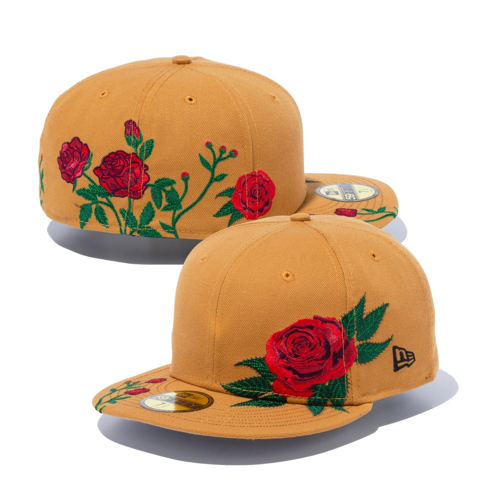 59FIFTY Rose Embroidery タン - 13059568-700 | NEW ERA ニューエラ公式オンラインストア