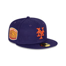 59FIFTY Royal Purple ニューヨーク・メッツ クーパーズタウン ネイビーパープル グレーアンダーバイザー - 13731689-700 | NEW ERA ニューエラ公式オンラインストア