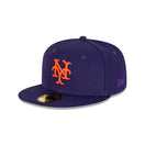 59FIFTY Royal Purple ニューヨーク・メッツ クーパーズタウン ネイビーパープル グレーアンダーバイザー - 13731689-700 | NEW ERA ニューエラ公式オンラインストア