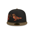 59FIFTY Rustic Fall ボルティモア・オリオールズ ブラック - 13935267-700 | NEW ERA ニューエラ公式オンラインストア