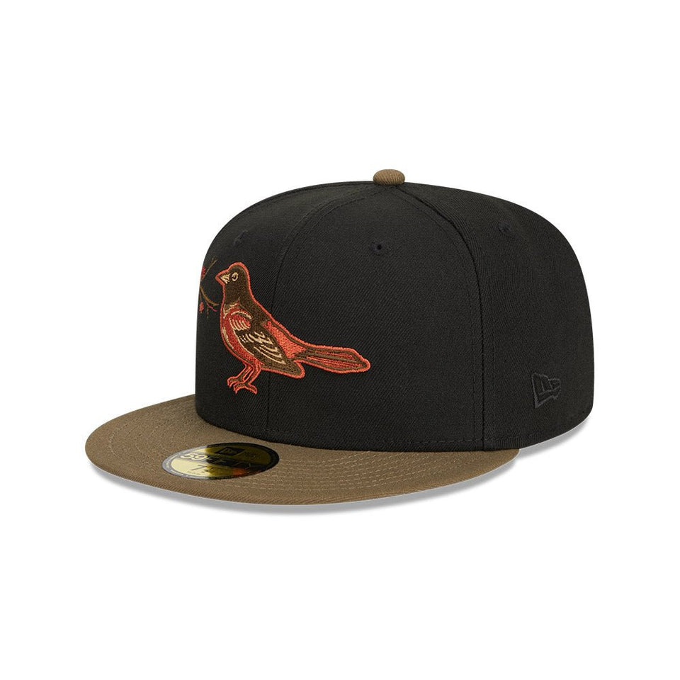 59FIFTY Rustic Fall ボルティモア・オリオールズ ブラック - 13935267-700 | NEW ERA ニューエラ公式オンラインストア