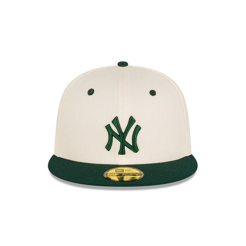 59FIFTY Rusty Green & Chrome ニューヨーク・ヤンキース クロームホワイト グリーンバイザー