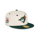 59FIFTY Rusty Green & Chrome トロント・ブルージェイズ クロームホワイト グリーンバイザー - 13731684-700 | NEW ERA ニューエラ公式オンラインストア