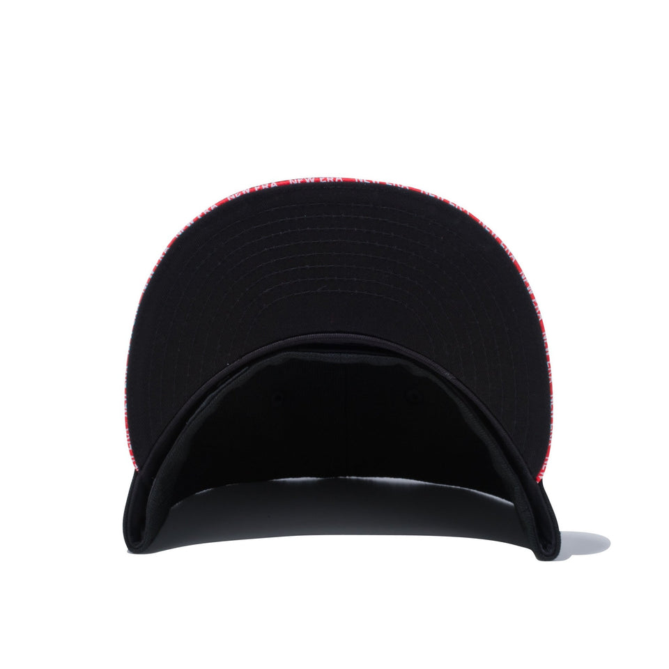 59FIFTY Sandwich Visor ボックスロゴ NEW ERA レッドサンドイッチバイザー ブラック - 12572919-700 | NEW ERA ニューエラ公式オンラインストア