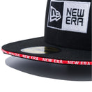 59FIFTY Sandwich Visor ボックスロゴ NEW ERA レッドサンドイッチバイザー ブラック - 12572919-700 | NEW ERA ニューエラ公式オンラインストア