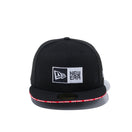 59FIFTY Sandwich Visor ボックスロゴ NEW ERA レッドサンドイッチバイザー ブラック - 12572919-700 | NEW ERA ニューエラ公式オンラインストア
