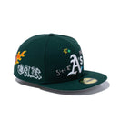 59FIFTY SCRIBBLE オークランド・アスレチックス グレーアンダーバイザー - 13111039-700 | NEW ERA ニューエラ公式オンラインストア