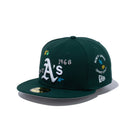 59FIFTY SCRIBBLE オークランド・アスレチックス グレーアンダーバイザー - 13111039-700 | NEW ERA ニューエラ公式オンラインストア