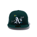 59FIFTY SCRIBBLE オークランド・アスレチックス グレーアンダーバイザー - 13111039-700 | NEW ERA ニューエラ公式オンラインストア