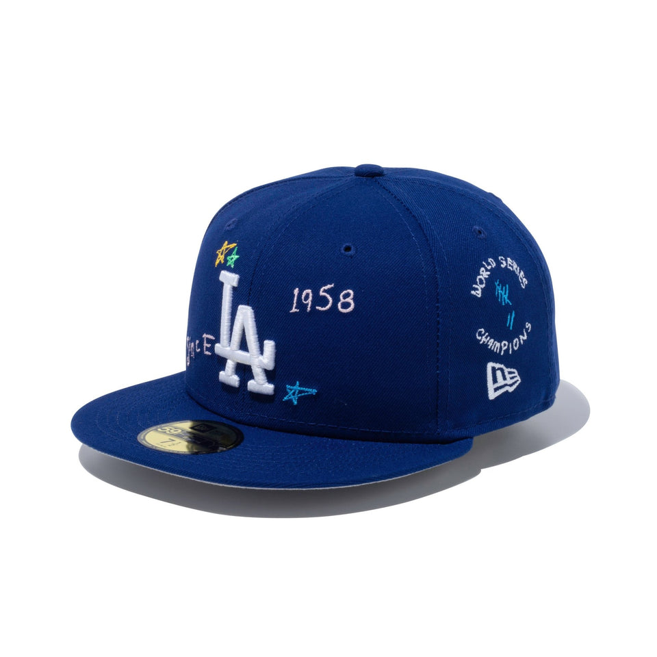 59FIFTY SCRIBBLE ロサンゼルス・ドジャース グレーアンダーバイザー - 13111042-700 | NEW ERA ニューエラ公式オンラインストア