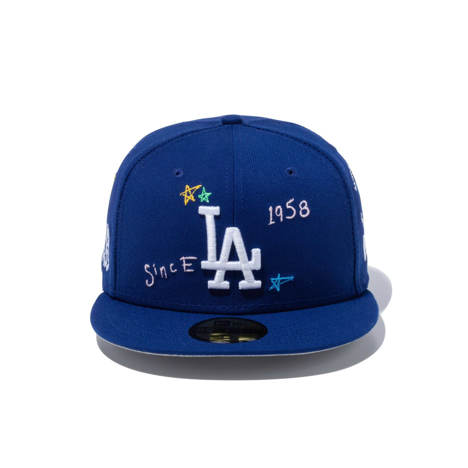 59FIFTY SCRIBBLE ロサンゼルス・ドジャース グレーアンダーバイザー - 13111042-700 | NEW ERA ニューエラ公式オンラインストア