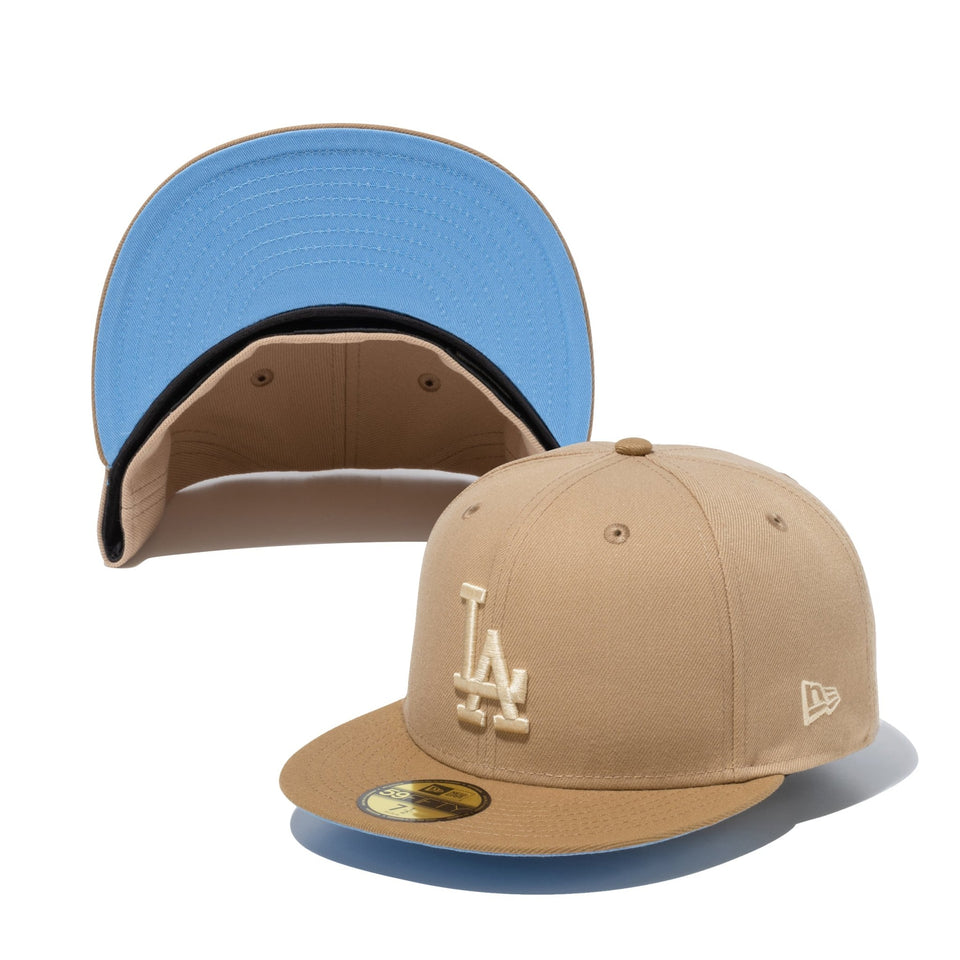 59FIFTY Seaside ロサンゼルス・ドジャース キャメル スカイブルーアンダーバイザー - 13516134-700 | NEW ERA ニューエラ公式オンラインストア