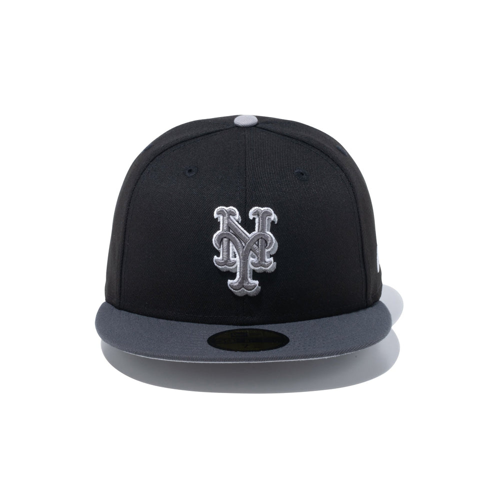 59FIFTY Shadow ニューヨーク・メッツ ブラック ダークグラファイトバイザー - 14109893-700 | NEW ERA ニューエラ公式オンラインストア