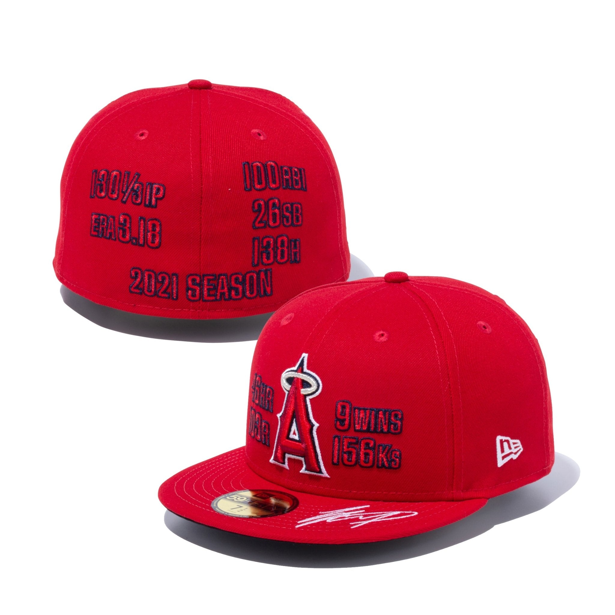 59FIFTY Shohei Ohtani 2021 Season Memorial Collection ロサンゼルス・エンゼルス スタッツ