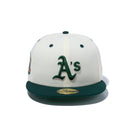59FIFTY Sister City Collection FUKUOKA オークランド・アスレチックス クロームホワイト ダークグリーンバイザー - 13682251-700 | NEW ERA ニューエラ公式オンラインストア
