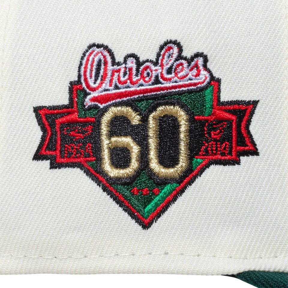 59FIFTY Sister City Collection KAWASAKI ボルティモア・オリオールズ クロームホワイト ダークグリーンバイザー - 13682250-700 | NEW ERA ニューエラ公式オンラインストア