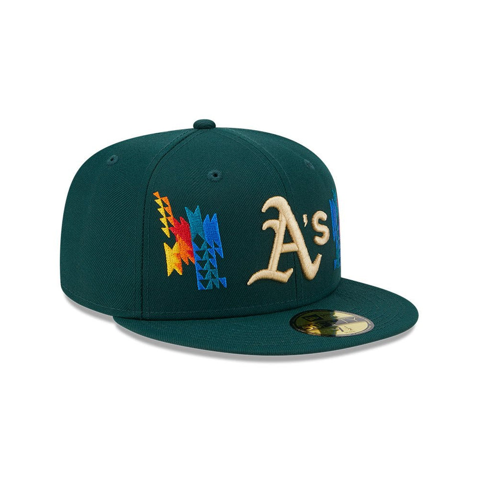 59FIFTY Southwestern オークランド・アスレチックス グリーン - 13506387-700 | NEW ERA ニューエラ公式オンラインストア