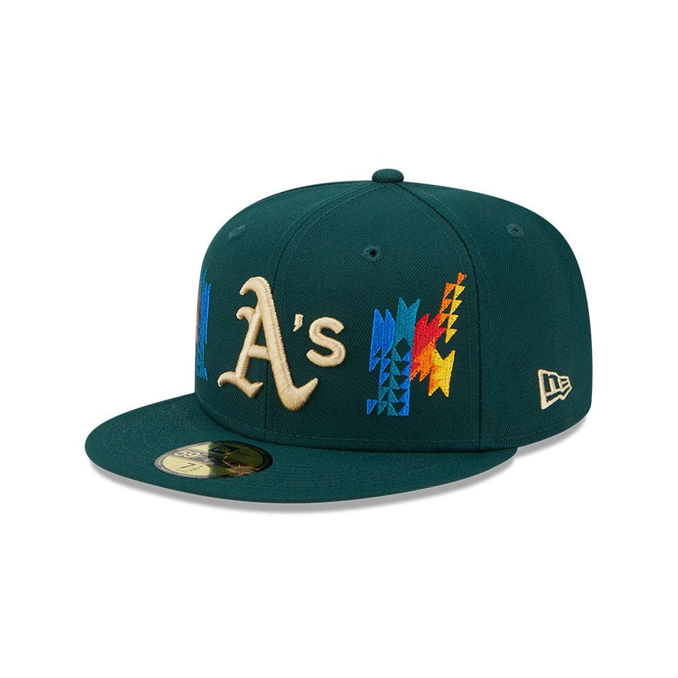 59FIFTY Southwestern オークランド・アスレチックス グリーン - 13506387-700 | NEW ERA ニューエラ公式オンラインストア