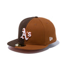59FIFTY SPLIT オークランド・アスレチックス ブラウン オレンジアンダーバイザー - 13470170-700 | NEW ERA ニューエラ公式オンラインストア