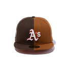 59FIFTY SPLIT オークランド・アスレチックス ブラウン オレンジアンダーバイザー - 13470170-700 | NEW ERA ニューエラ公式オンラインストア