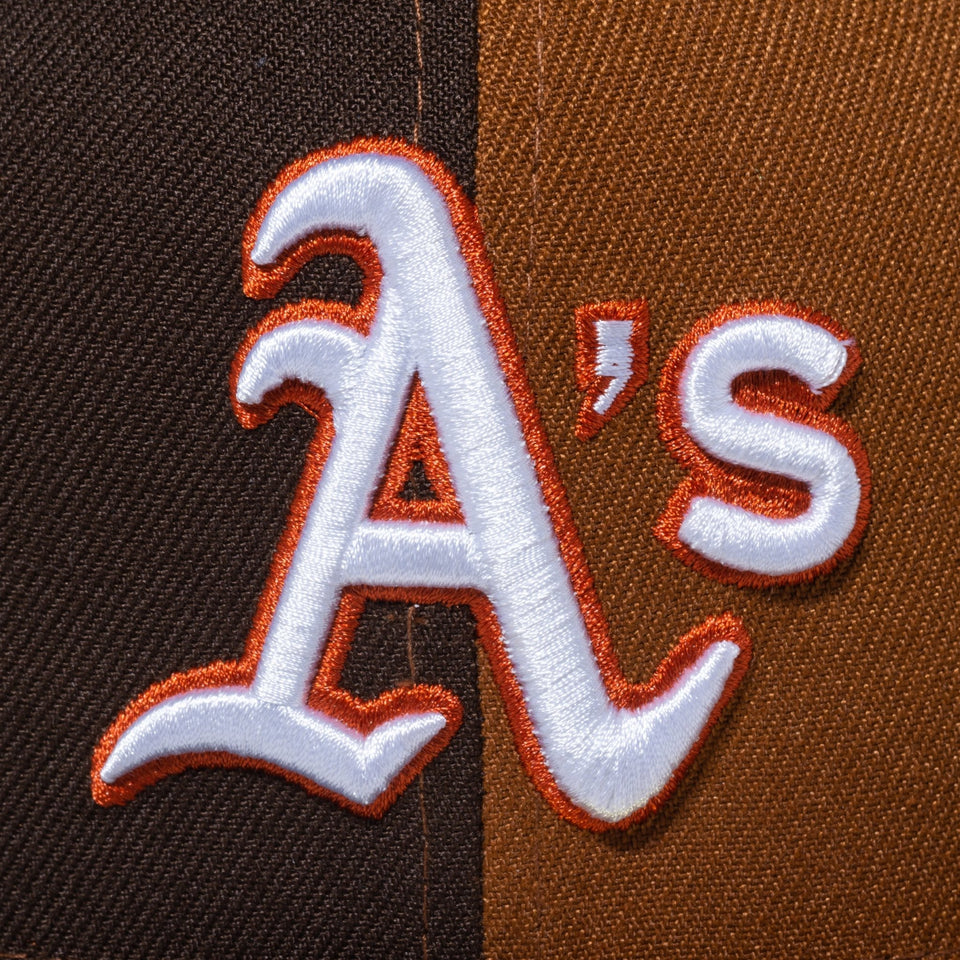 59FIFTY SPLIT オークランド・アスレチックス ブラウン オレンジアンダーバイザー - 13470170-700 | NEW ERA ニューエラ公式オンラインストア