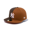 59FIFTY SPLIT ニューヨーク・ヤンキース ブラウン オレンジアンダーバイザー - 13470171-700 | NEW ERA ニューエラ公式オンラインストア