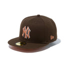59FIFTY St. Valentine's Day バレンタインデー ニューヨーク・ヤンキース ウォルナット ブラウンアンダーバイザー - 13542622-700 | NEW ERA ニューエラ公式オンラインストア
