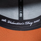 59FIFTY St. Valentine's Day バレンタインデー ニューヨーク・ヤンキース ウォルナット ブラウンアンダーバイザー - 13542622-700 | NEW ERA ニューエラ公式オンラインストア