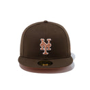 59FIFTY St. Valentine's Day バレンタインデー ニューヨーク・メッツ ウォルナット ブラウンアンダーバイザー - 13542623-700 | NEW ERA ニューエラ公式オンラインストア
