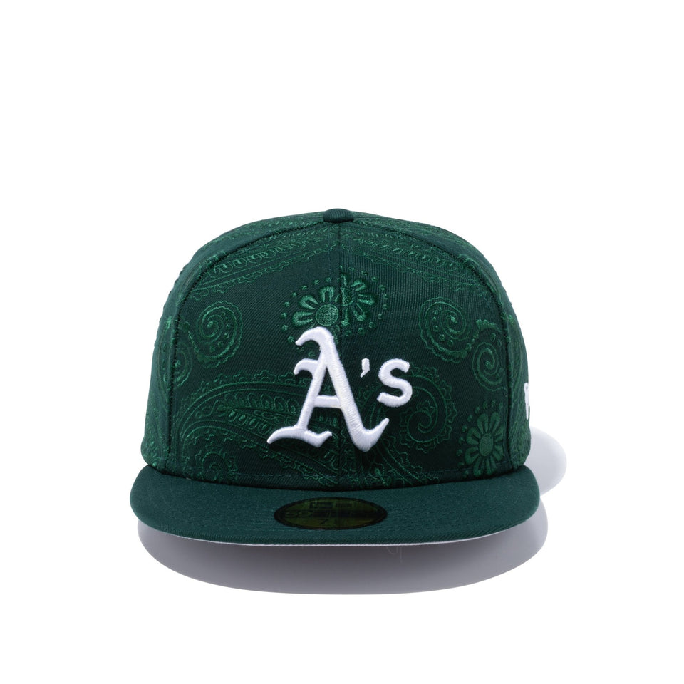 59FIFTY SWIRL オークランド・アスレチックス グレーアンダーバイザー - 12879611-700 | NEW ERA ニューエラ公式オンラインストア