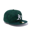 59FIFTY SWIRL オークランド・アスレチックス グレーアンダーバイザー - 12879611-700 | NEW ERA ニューエラ公式オンラインストア