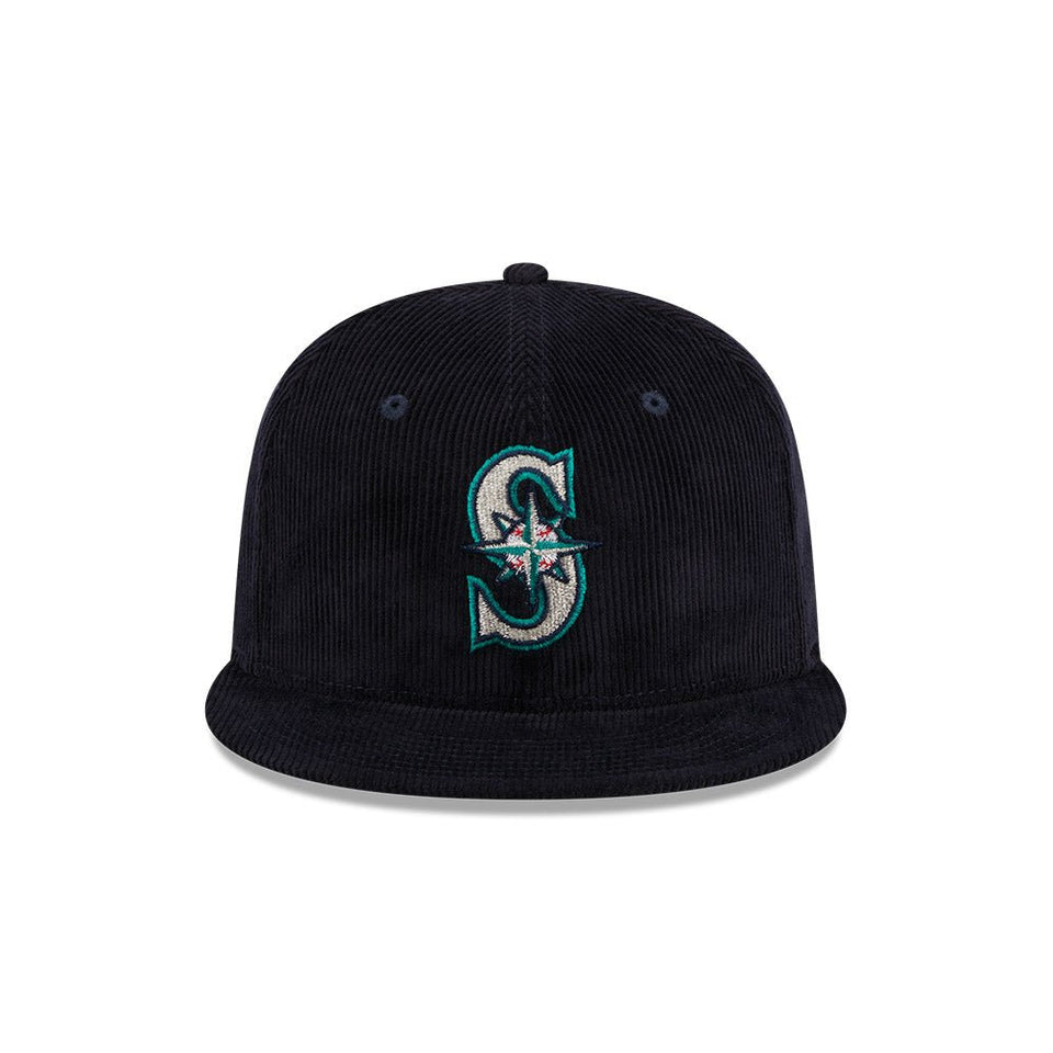 59FIFTY Throwback Corduroy コーデュロイ シアトル・マリナーズ コーデュロイ ネイビー グレーアンダーバイザー - 13774149-700 | NEW ERA ニューエラ公式オンラインストア