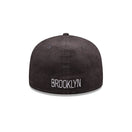 59FIFTY Throwback Corduroy コーデュロイ ブルックリン・ネッツ コーデュロイ グレー グレーアンダーバイザー - 13774155-700 | NEW ERA ニューエラ公式オンラインストア