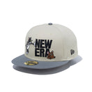 59FIFTY TOM and JERRY トムとジェリー スクエアロゴ ストーン ストームグレーバイザー - 13772660-700 | NEW ERA ニューエラ公式オンラインストア