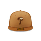 59FIFTY Tri-Tone Brown フィラデルフィア・フィリーズ クーパーズタウン ブラウン マルチカラー イエローゴールドアンダーバイザー - 13512095-700 | NEW ERA ニューエラ公式オンラインストア
