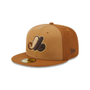 59FIFTY Tri-Tone Brown モントリオール・エクスポズ クーパーズタウン ブラウン マルチカラー イエローゴールドアンダーバイザー - 13512097-700 | NEW ERA ニューエラ公式オンラインストア