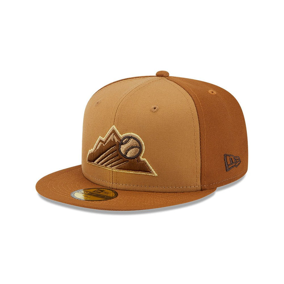 59FIFTY Tri-Tone Brown コロラド・ロッキーズ クーパーズタウン ブラウン マルチカラー イエローゴールドアンダーバイザー - 13512099-700 | NEW ERA ニューエラ公式オンラインストア