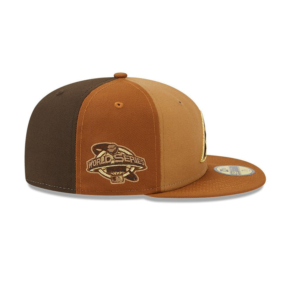 59FIFTY Tri-Tone Brown アリゾナ・ダイヤモンドバックス クーパーズタウン ブラウン マルチカラー イエローゴールドアンダーバイザー