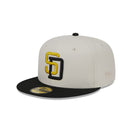 59FIFTY Two Tone Stone サンディエゴ・パドレス クーパーズタウン ストーン - 13944279-700 | NEW ERA ニューエラ公式オンラインストア