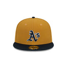 59FIFTY Vintage Gold オークランド・アスレチックス ゴールド / ブラック グレーアンダーバイザー - 13518066-700 | NEW ERA ニューエラ公式オンラインストア