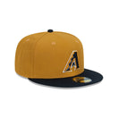 59FIFTY Vintage Gold アリゾナ・ダイヤモンドバックス ゴールド / ブラック グレーアンダーバイザー - 13518071-700 | NEW ERA ニューエラ公式オンラインストア